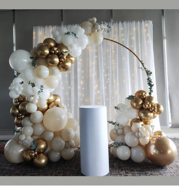 Deco01-Decoración Premium con Arco Orgánico de Globos