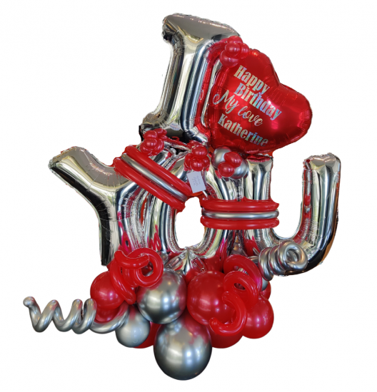 BA01 - Arreglos de Globos de Amor para Celebraciones de Cumpleaños