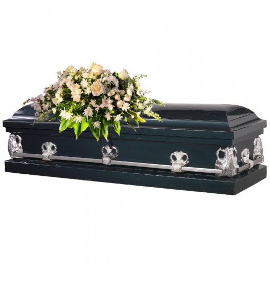 CC01 - Cubre Caja de Flores para Homenajes Fúnebres |Condolencias