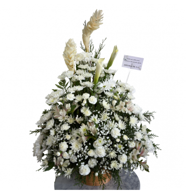 VA29 - Jardín de Paz Eterna – Arreglo Floral de Condolencias