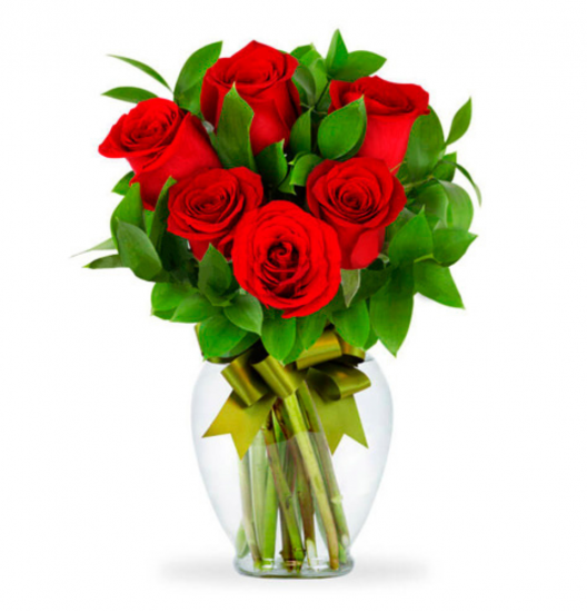 RO11 - Florero de 6 Rosas