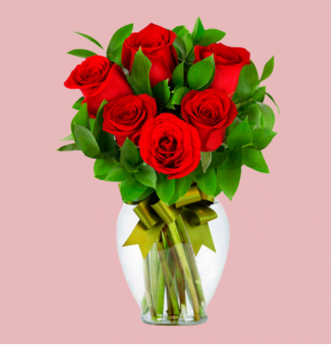 VD10 - Vase of 6 roses