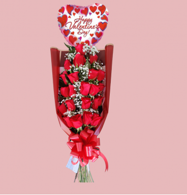 VD07 - Bouquet of 24 Red Roses 