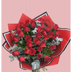 VD08 - Bouquet of 36 Red Roses 