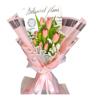 TL01 - Bouquet Encanto Rosa de Tulipanes TL01 - Bouquet Encanto Rosa de Tulipanes