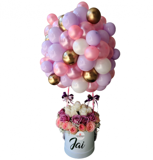 CU03 - Arreglos de Cumpleaños con Caja de Rosas | Regalos Florales Frescos